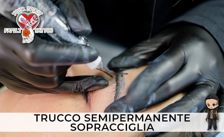 Tatuaggio sopracciglia trucco semipermanente sopracciglia